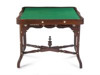 A Syrian Carved and Inlaid Game Table