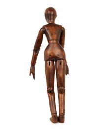 An Articulated Wooden Artist's Model