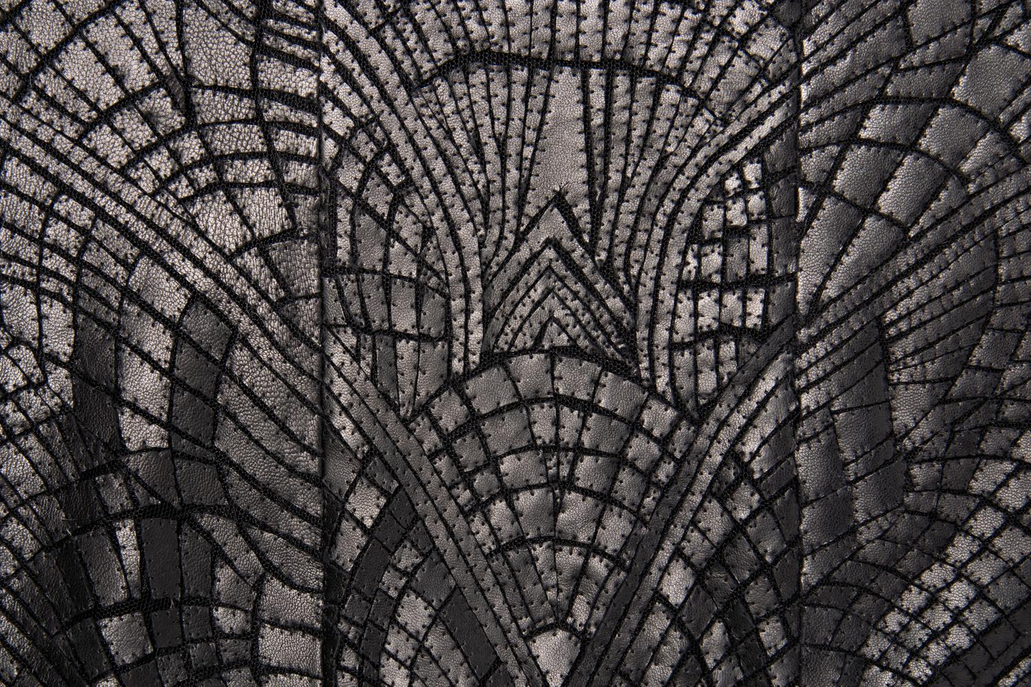 Ralph Rucci Cashmere and Embroidered Leather Jacket, Fall 2013