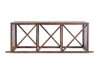A Contemporary Oak Slat Console Table