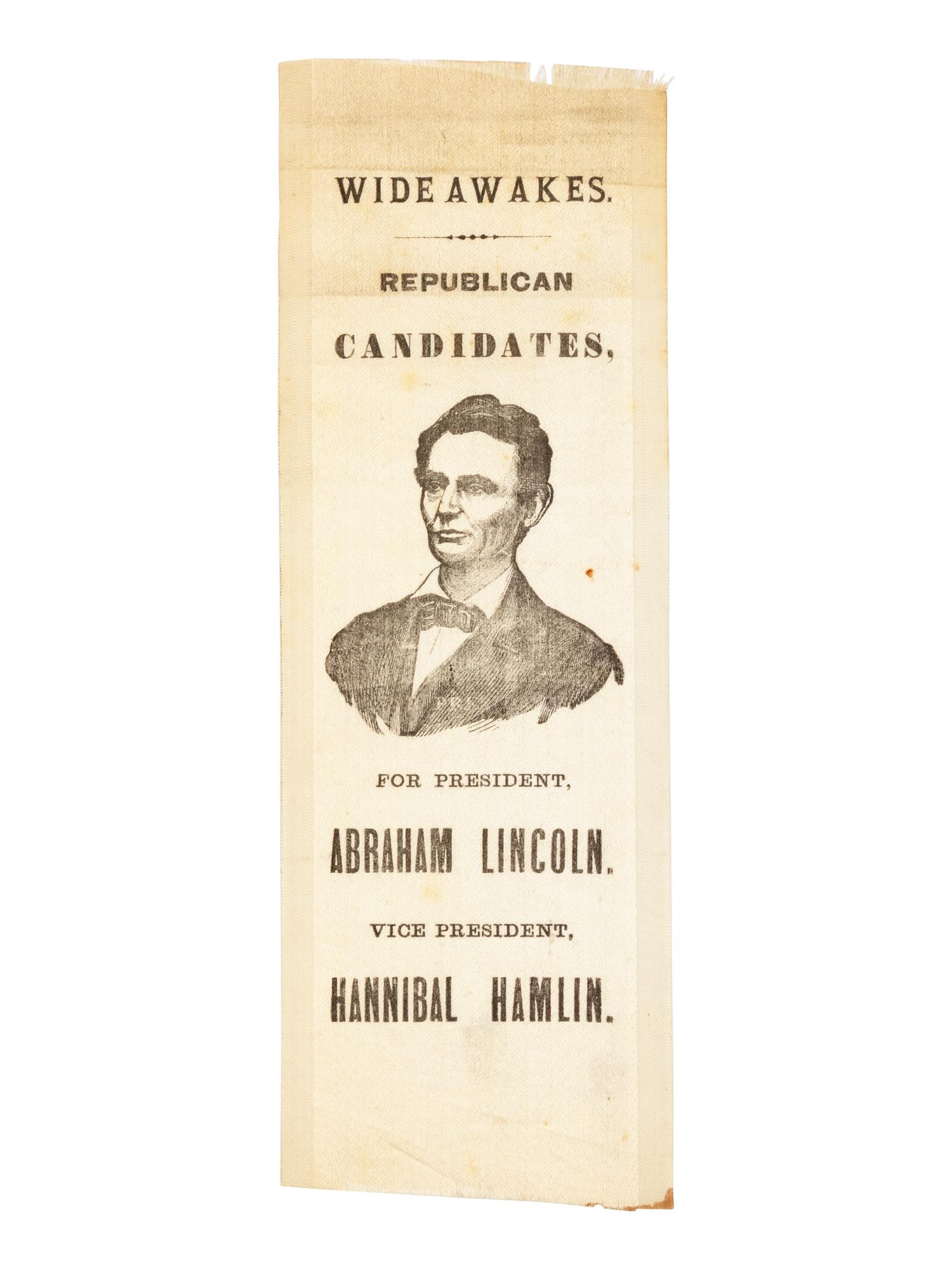 [LINCOLN-HAMLIN CAMPAIGN]. Wide Awakes. Republican Candidates... ca. 1860.