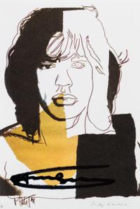 Andy Warhol, (American, 1928-1987), Mick Jagger, 1975 (set of ten announcement cards with cover published by Castelli Graphics for the