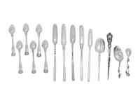 A Group of Silver Flatware Articles