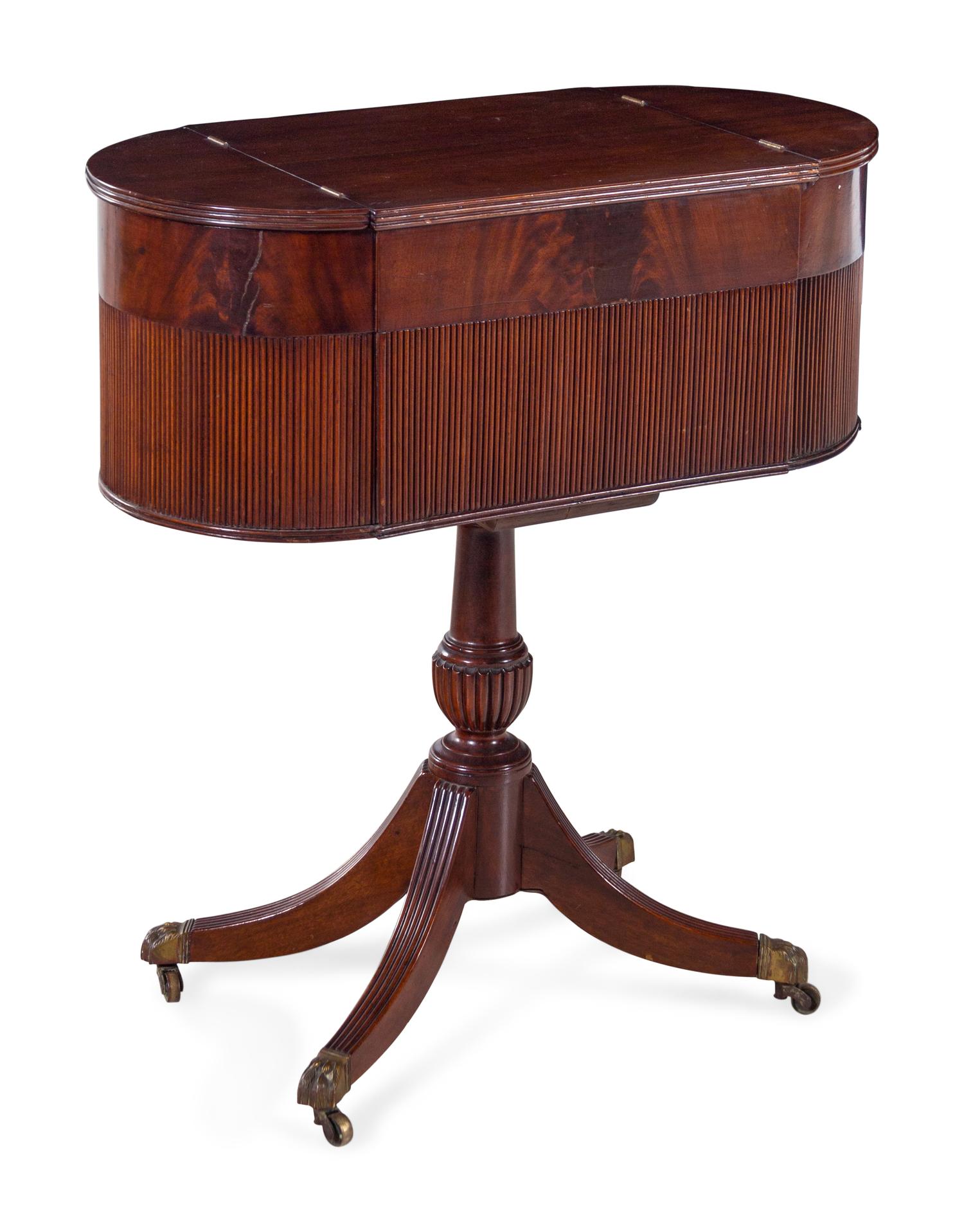 A Classical Mahogany Work Table in the Manner of Duncan Phyfe