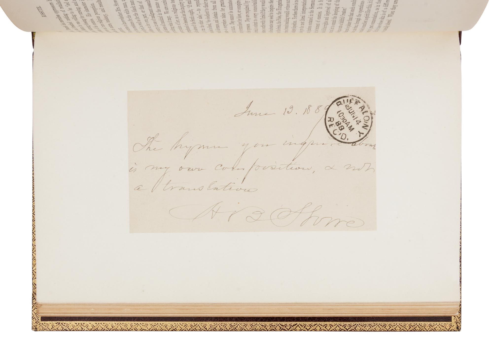 [ABOLITIONISTS]. [GARRISON, William Lloyd (1805-1879)]. GARRISON, Wendell P. and Francis J. William Lloyd Garrison. The Story of his Life. New York: The Century Co., 1885.
