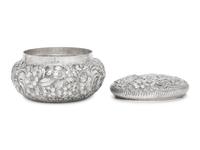 An American Silver Repoussé Dresser Box