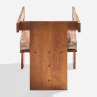 American Modern Set of Six Studio Made Dining Armchairs, likely USA, circa 1940s