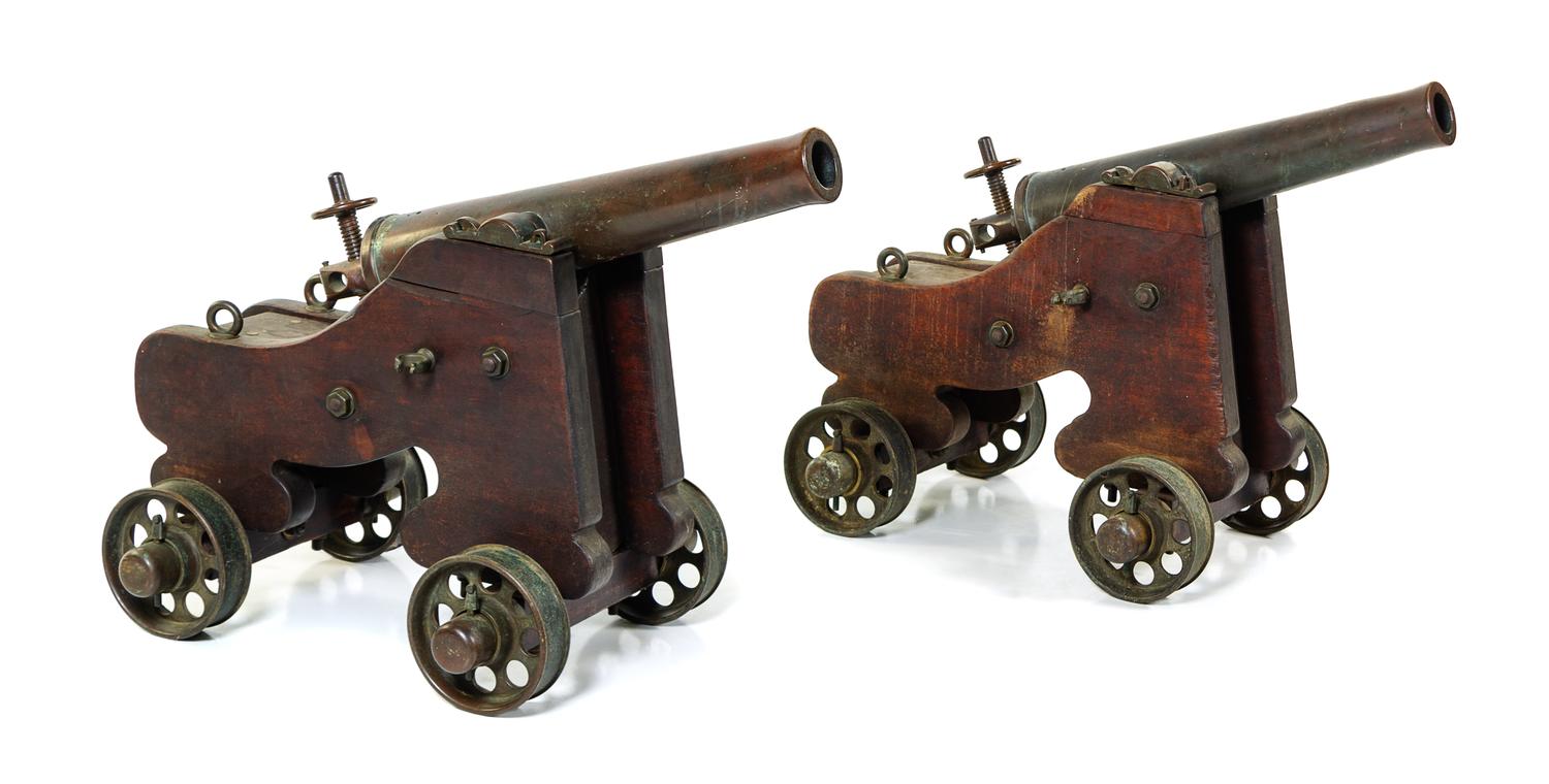 A Pair of Signal Cannons Length 42 inches. — LATE 19TH/EARLY 20TH CENTURY