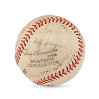A 1942 Hutchinson Pirates Team Signed Autograph Baseball