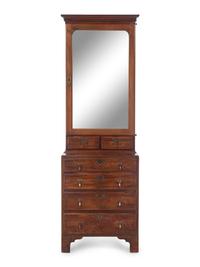 A George III Mahogany Cabinet-on-Chest