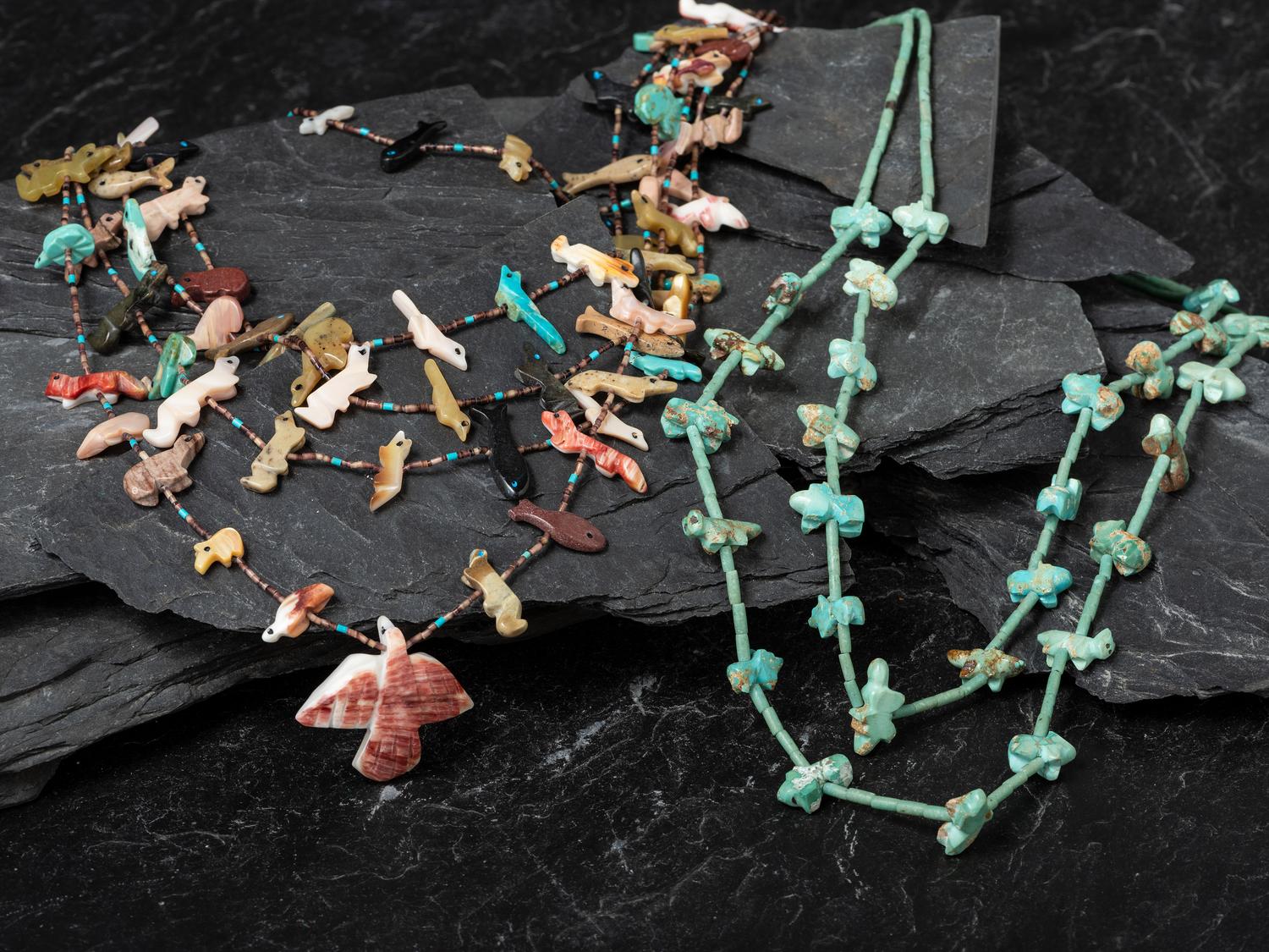 Pair of Zuni Fetish Necklaces