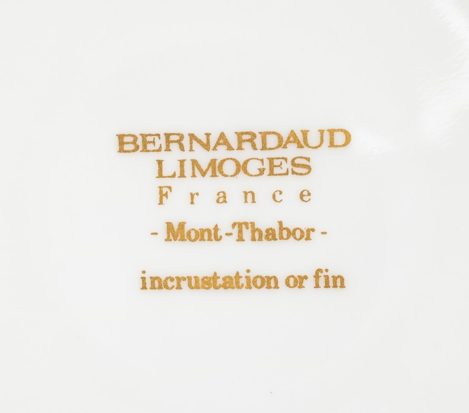 A Bernardaud Limoges Porcelain Dinner Service