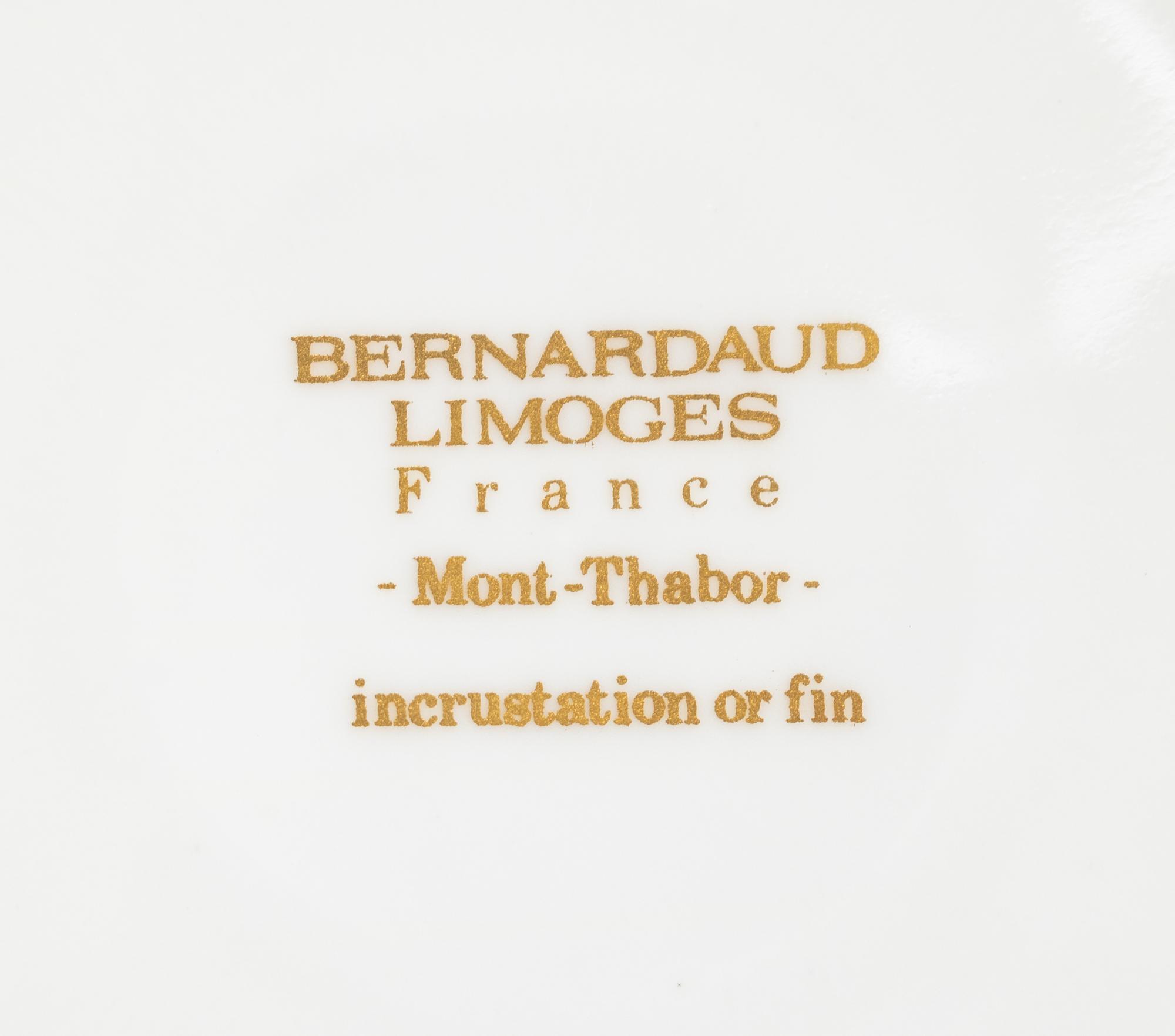 A Bernardaud Limoges Porcelain Dinner Service