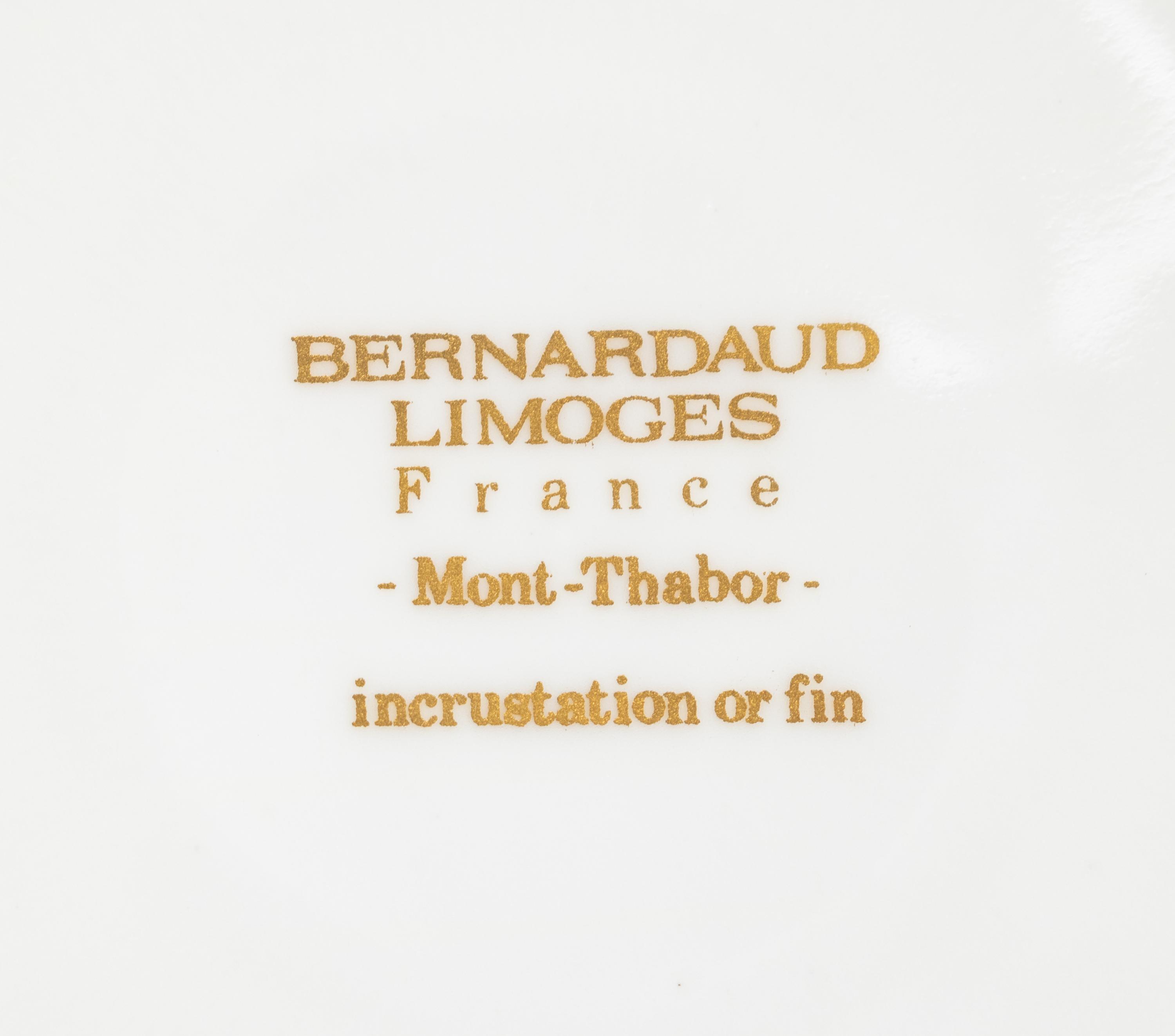 A Bernardaud Limoges Porcelain Dinner Service
