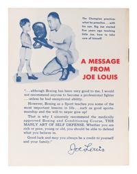 A Group of Six Books Authored By Or About Joe Louis (Including One Signed Autograph Edition),