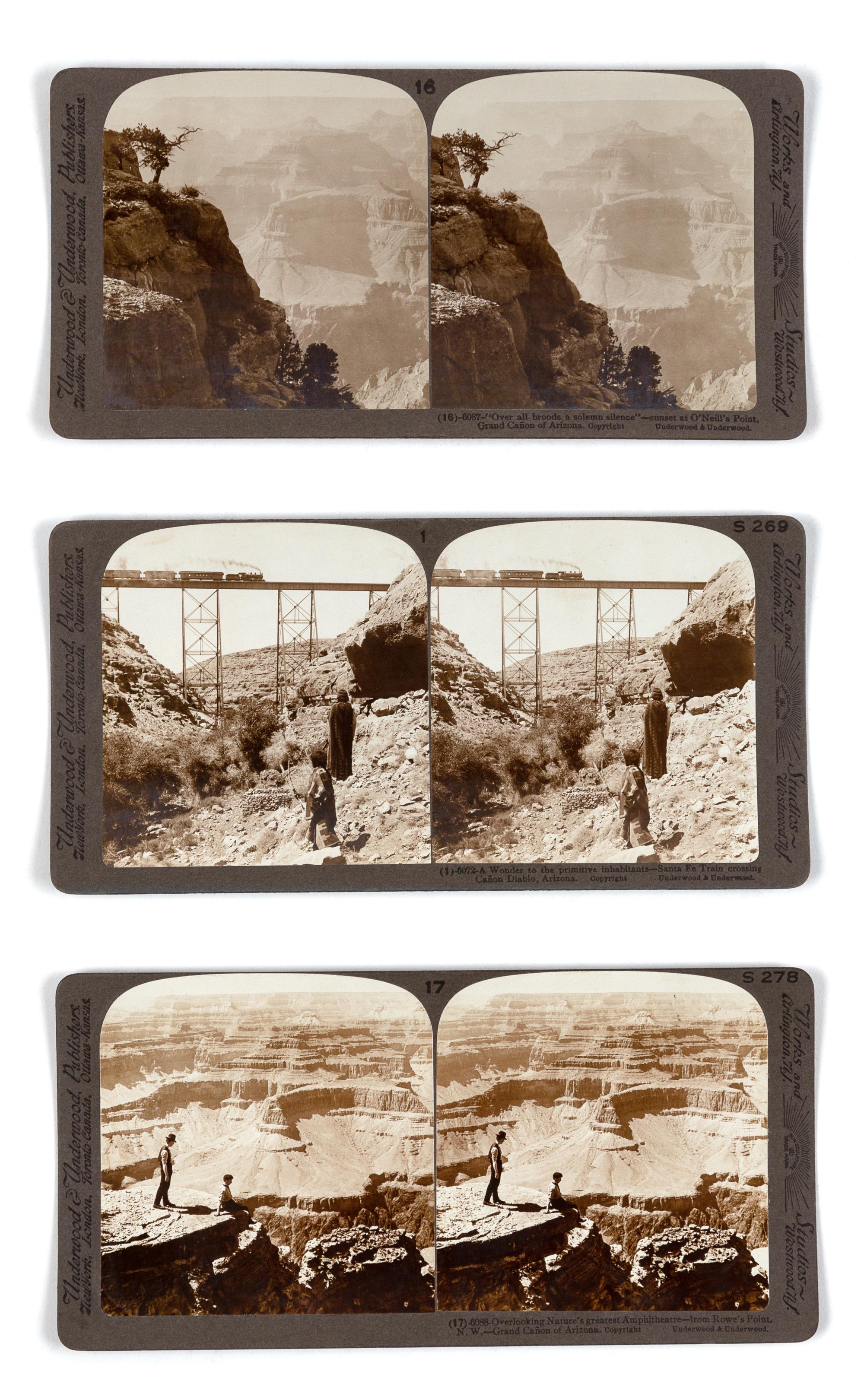 DELLENBAUGH, Frederick S. (1853-1935). The Grand Cañon of Arizona Through the Stereoscope. New York and London: Underwood & Underwood, 1908 [copyright 1904].