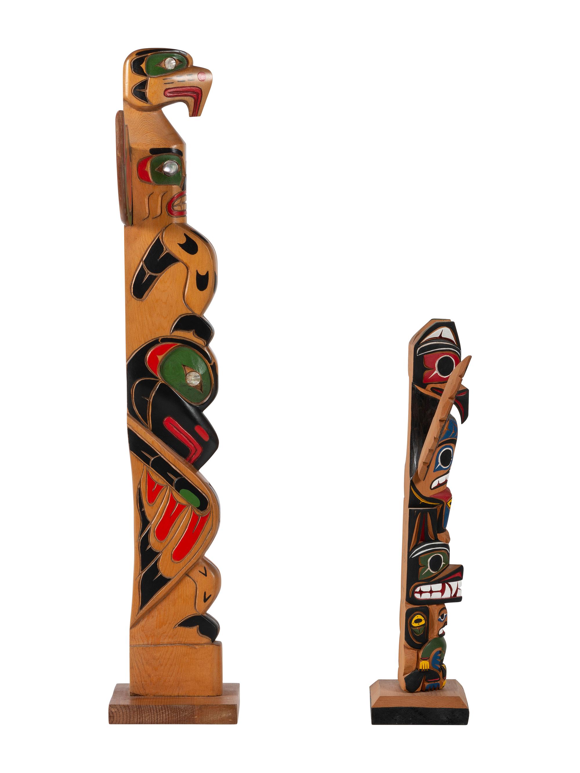 Northwest Coast Model Totem Poles