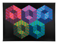 Message of Peace; Hexa 5 (a pair of prints from The Official Arts Portfolio of the XXIVth Olympiad, Seoul, Korea )