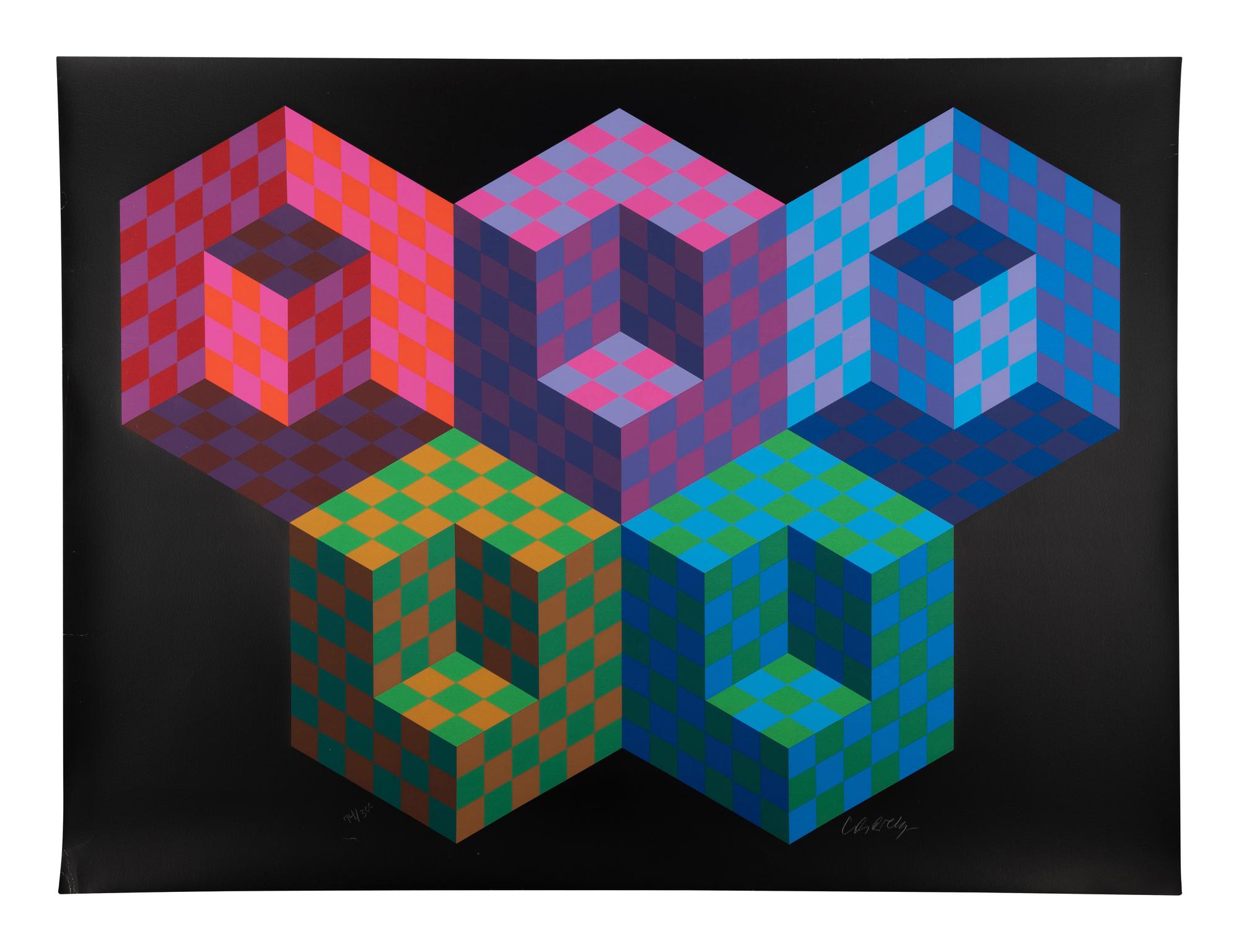 Message of Peace; Hexa 5 (a pair of prints from The Official Arts Portfolio of the XXIVth Olympiad, Seoul, Korea )