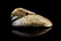 A Rare Chinese Jade Carving of a Bird SONG/MING DYNASTY Length 2 3/4 inches. — SONG/MING DYNASTY