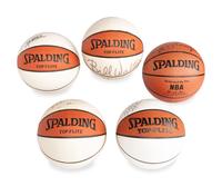 A Collection of Basketball Hall of Fame Signed Items (JSA)