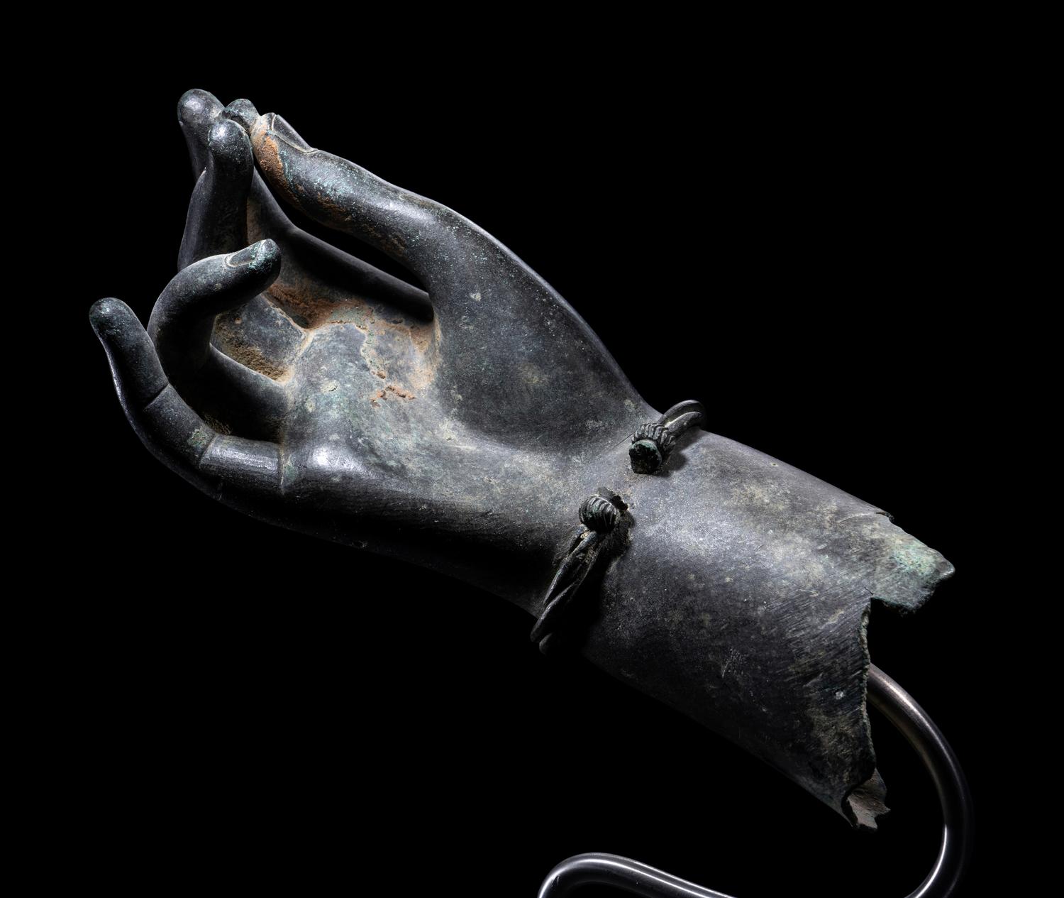A Roman Bronze Right Hand, Possibly from a Statue of Aphrodite