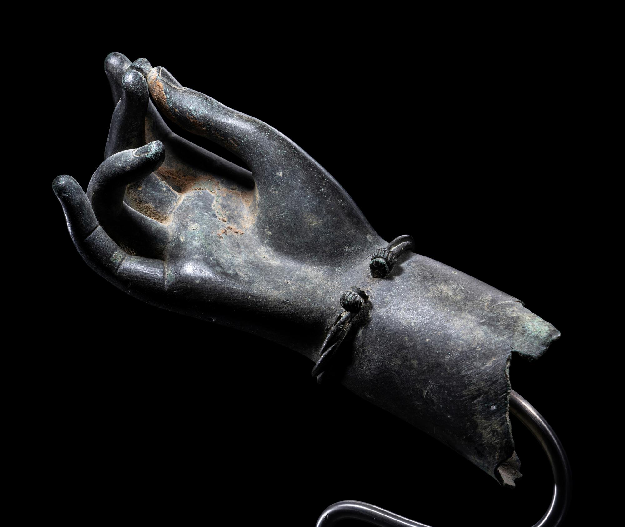 A Roman Bronze Right Hand, Possibly from a Statue of Aphrodite