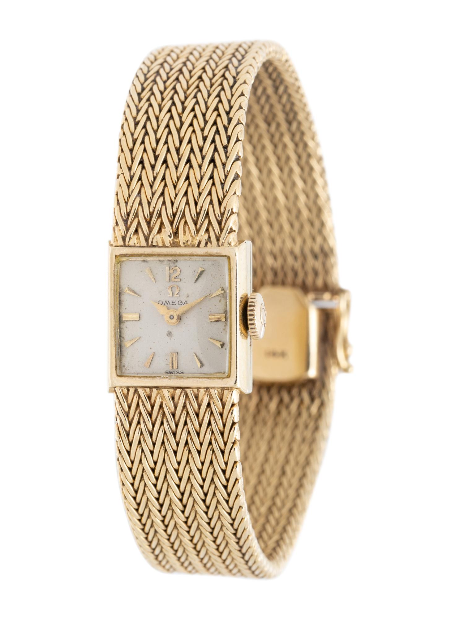 OMEGA, 14K YELLOW GOLD WRISTWATCH