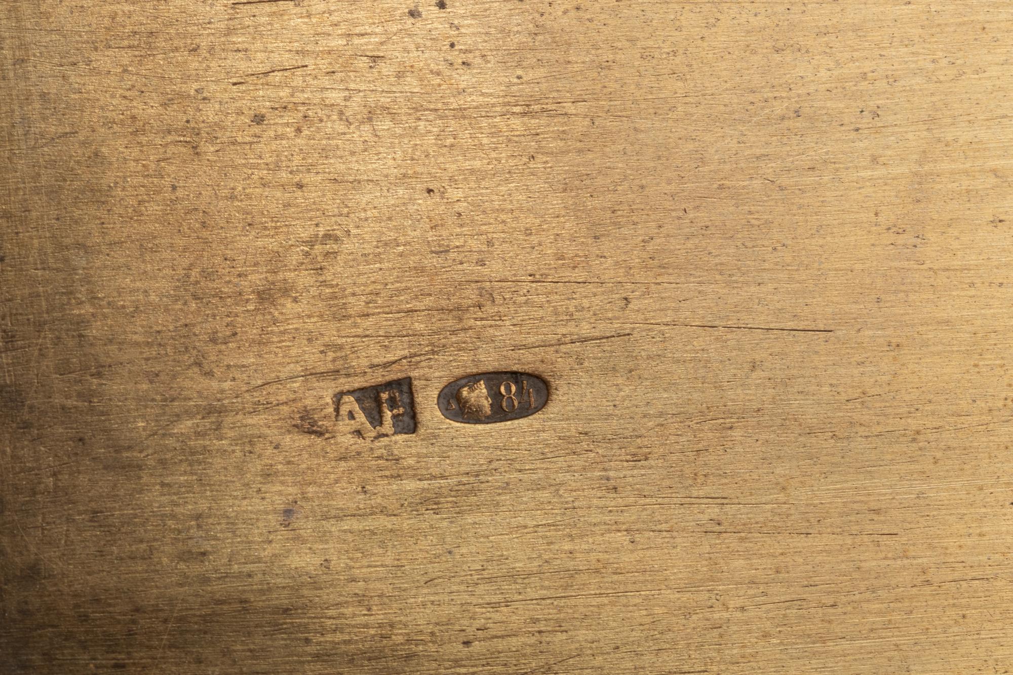 A Russian Silver Trompe l'Oeil Cigar Box