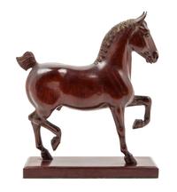 A Carved Wood Figure of a Horse Height 10 5/8 inches. — ATTRIBUTED TO PETER GIBA, 20TH CENTURY