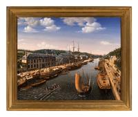 Artist Unknown (Canal and Boats)
