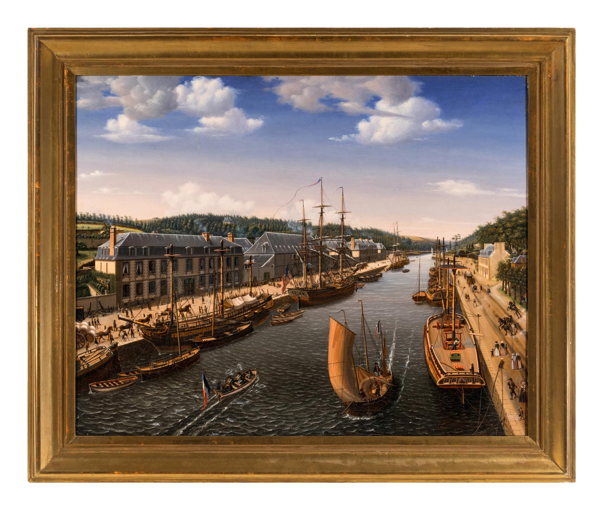 Artist Unknown (Canal and Boats)