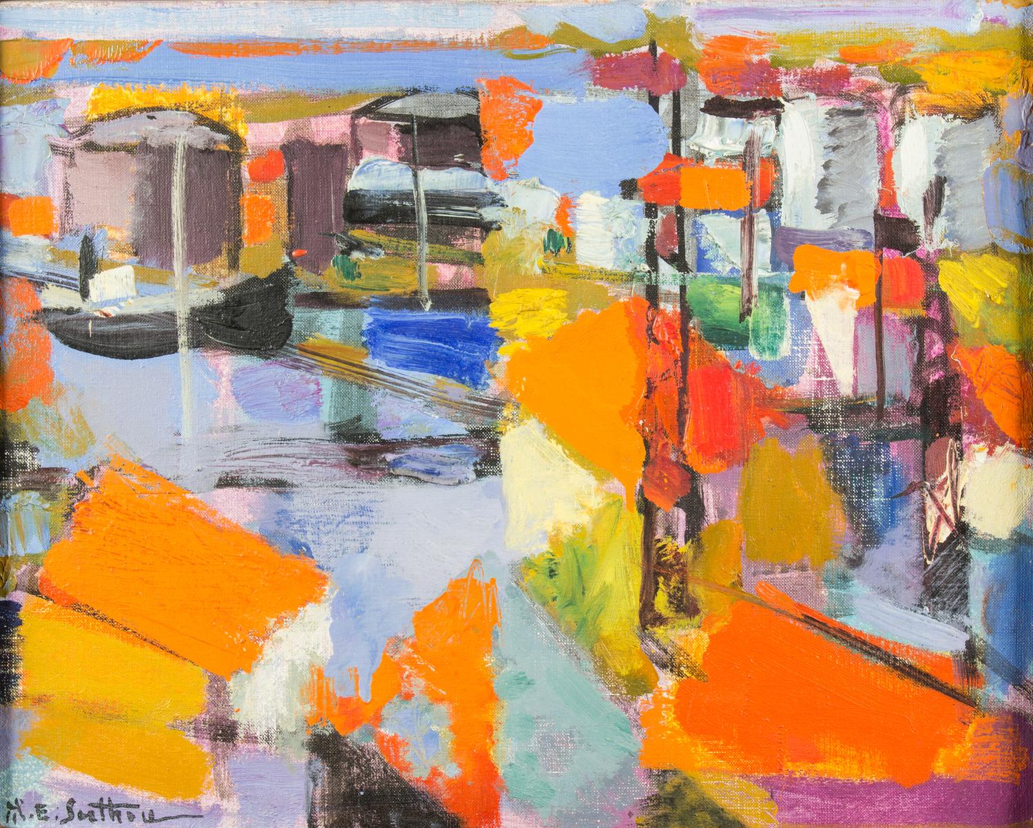 Maurice Elie Sarthou, (French, 1911-1999), Port Petrolier
