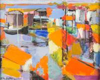Maurice Elie Sarthou, (French, 1911-1999), Port Petrolier