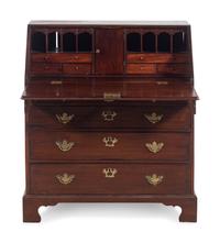 A George III Mahogany Slant-Front Desk