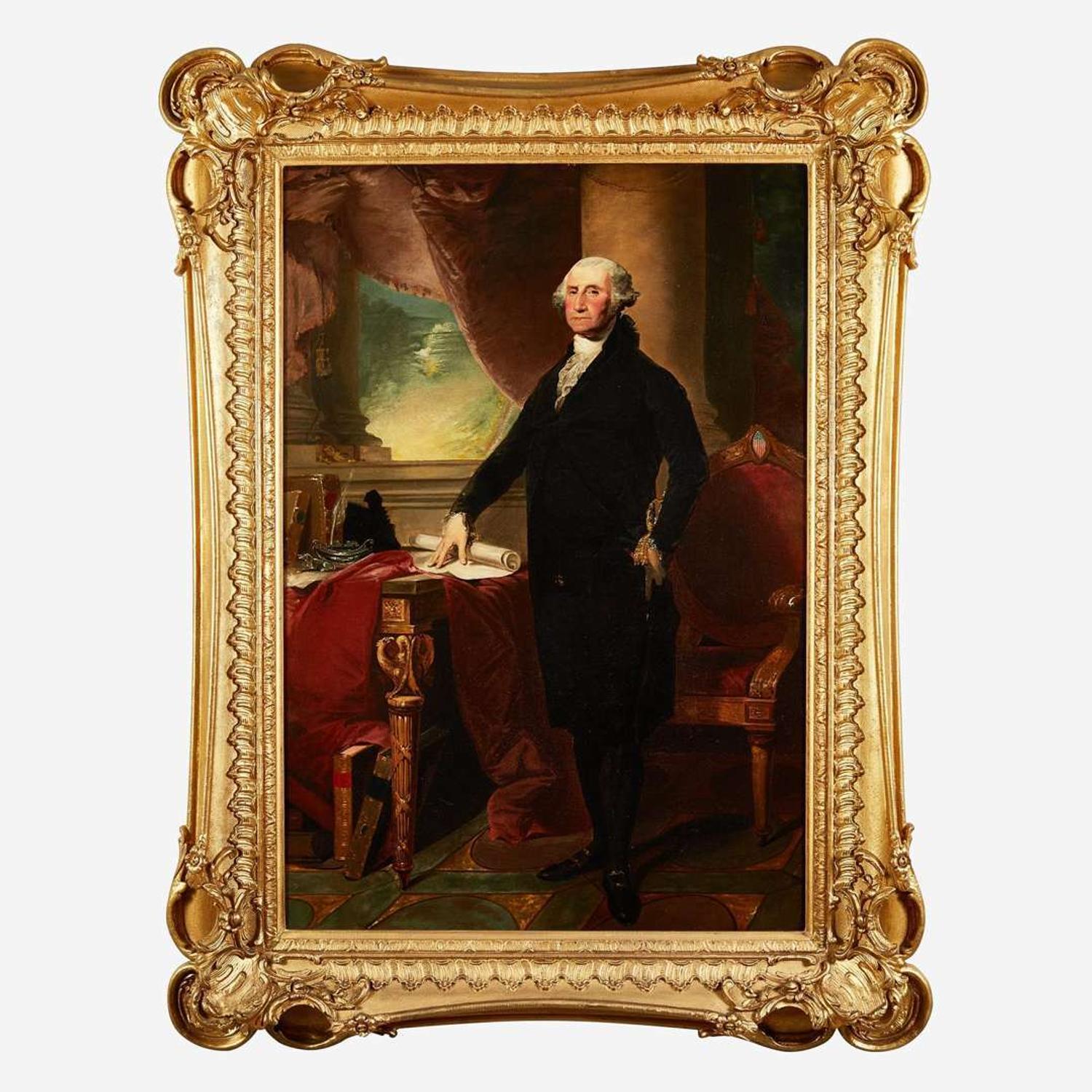 After Gilbert Stuart (1755-1828), American School 19th century The Landsdowne Portrait of George Washington (1732-1799)