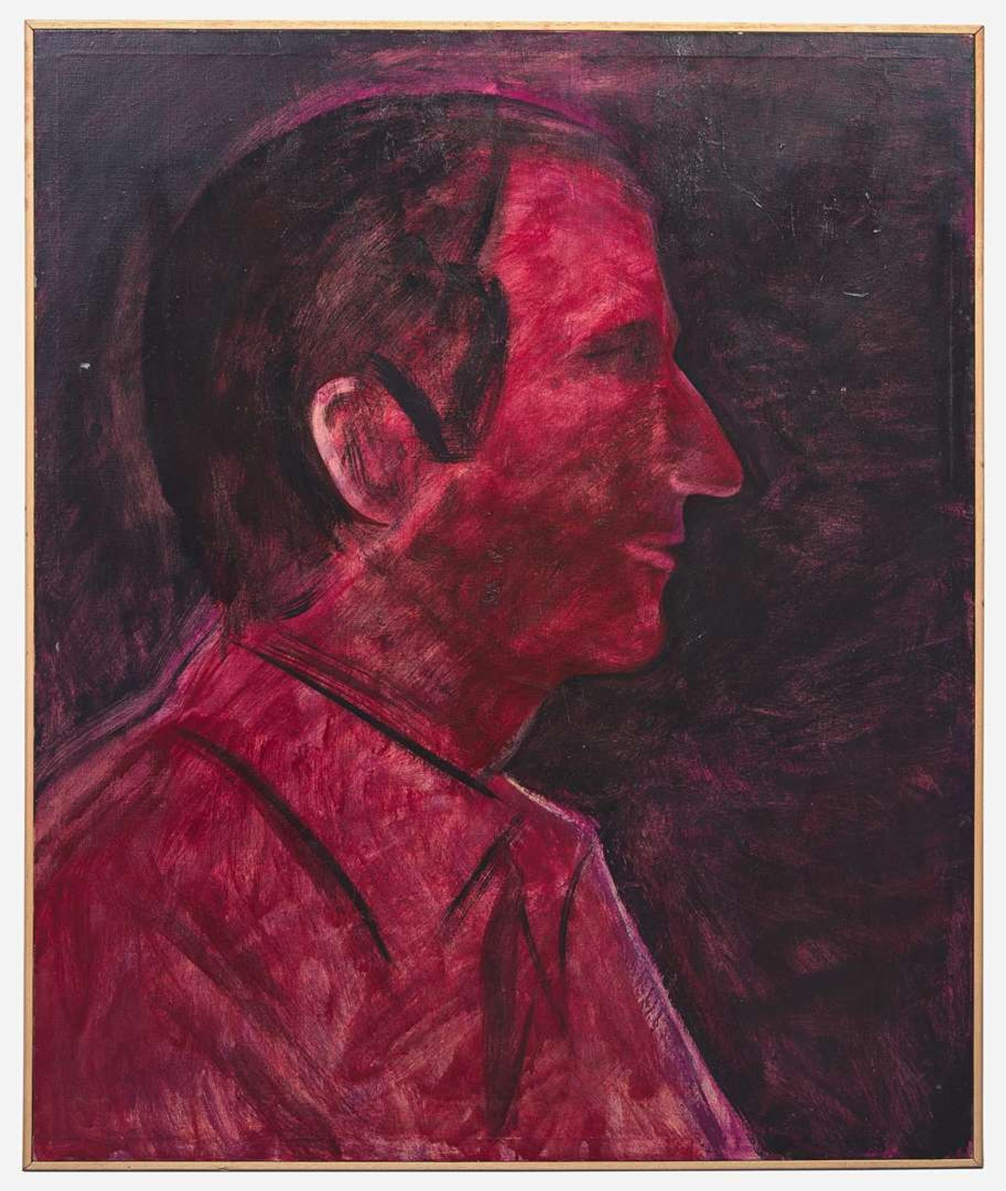 Joan Brown (American, 1938-1990) - Portrait of Modesto Lanzone