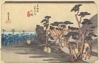 Utagawa Hiroshige (Japanese, 1797-1858) Five Woodblock Prints