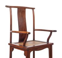 A Pair of Huanghuali Official's Hat Chairs, Sichutouguanmaoyi