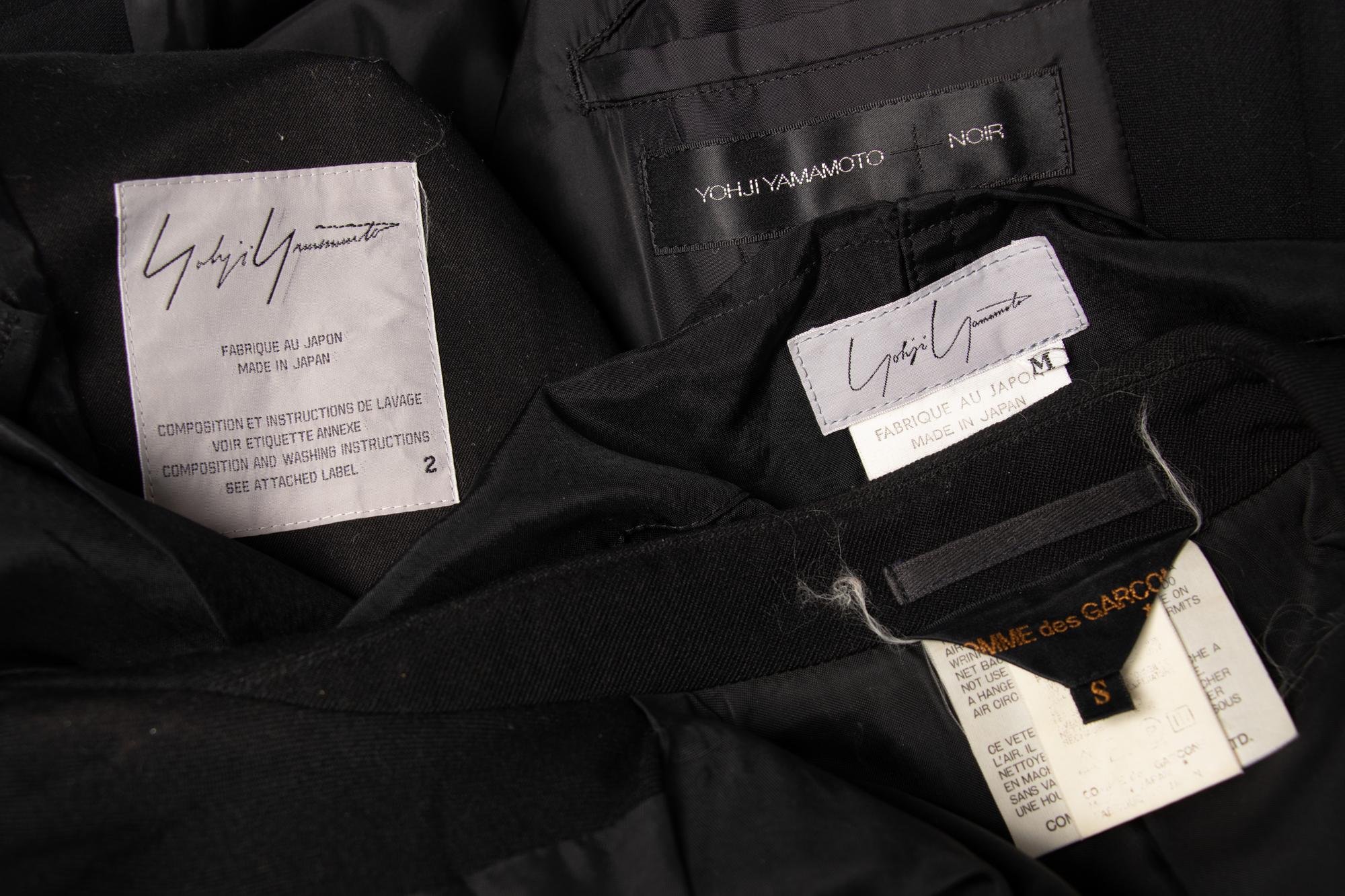 Yohji Yamamoto Coat, Jacket, and Skirt with Comme des Garçons, 1980-2000s