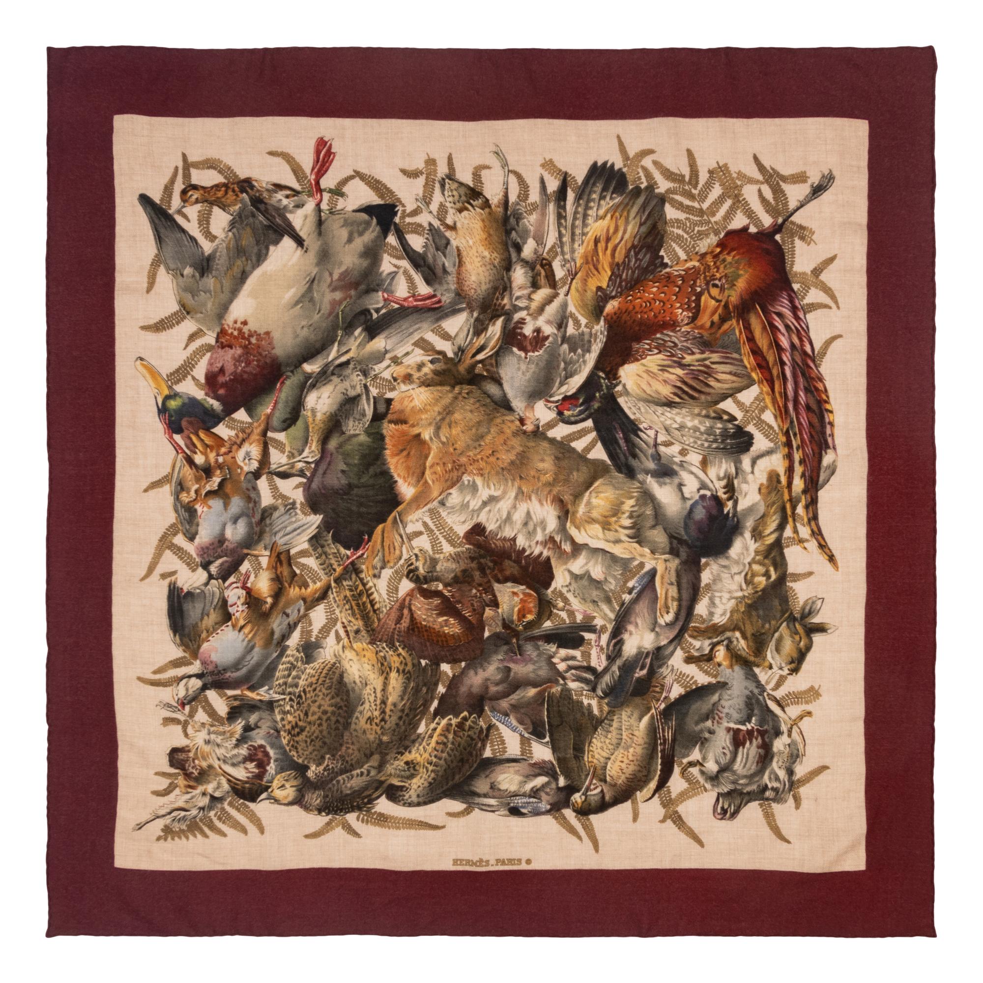Two Hermès Cashmere-Silk Scarves 90