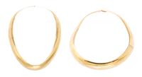 A Collection of 14 Karat Yellow Gold Omega Necklaces, 111.10 dwts.