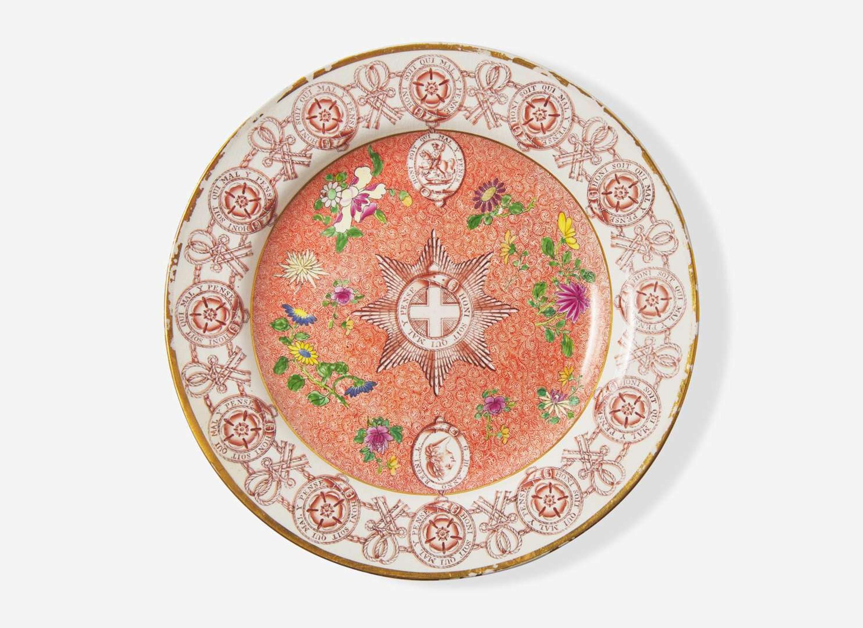 A Wedgwood Pearlware Plate Made for King George III, UK, 1810