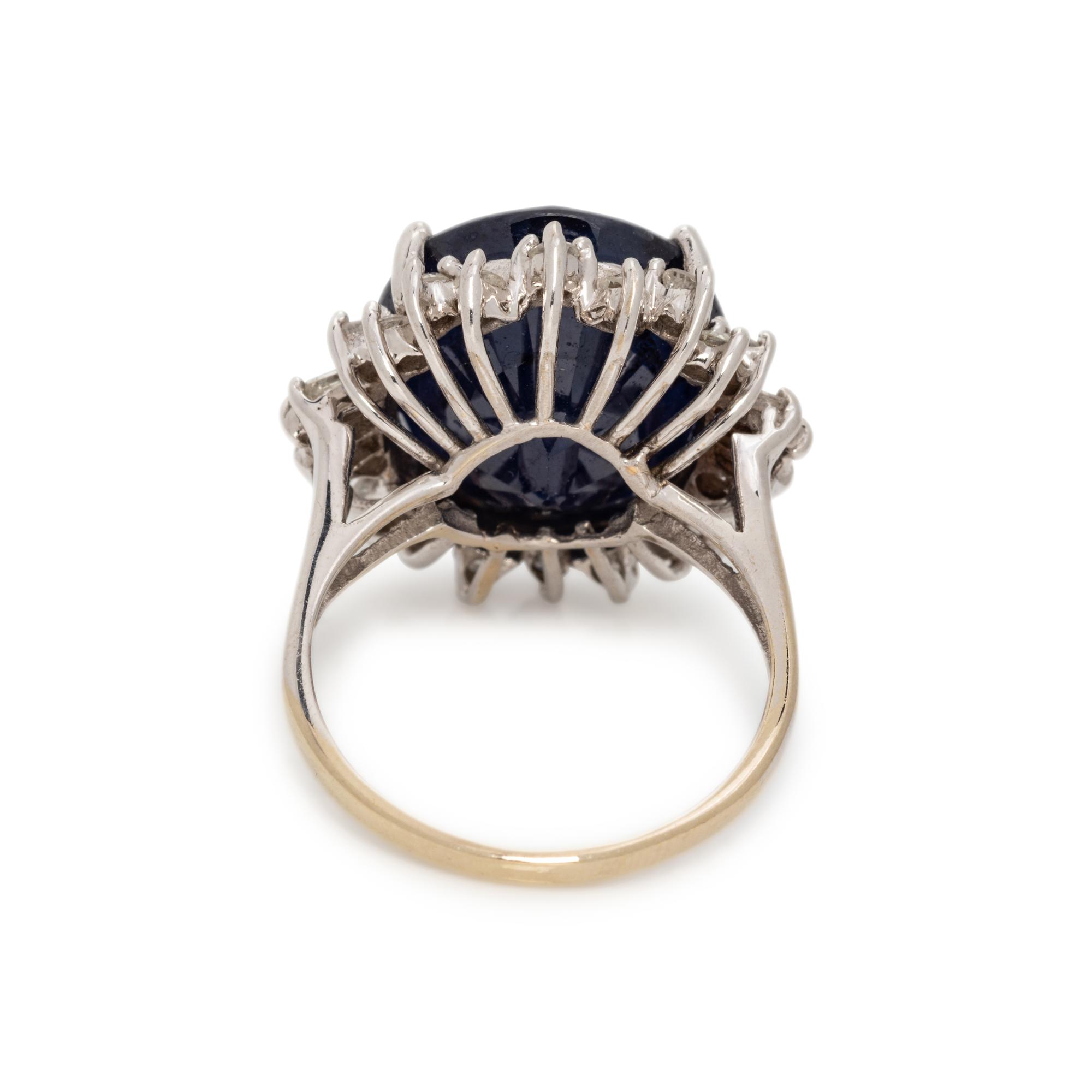 SAPPHIRE AND DIAMOND RING