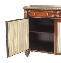 A Regency Brass Mounted Indian Rosewood Side Cabinet