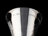 A Dutch Engraved Armorial Wine Glass