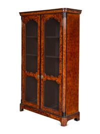 A Pair of Régence Style Faux Bois Painted Bookcases