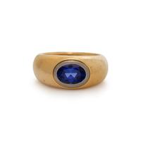 THOMAS LEYSER, BICOLOR GOLD AND TANZANITE RING