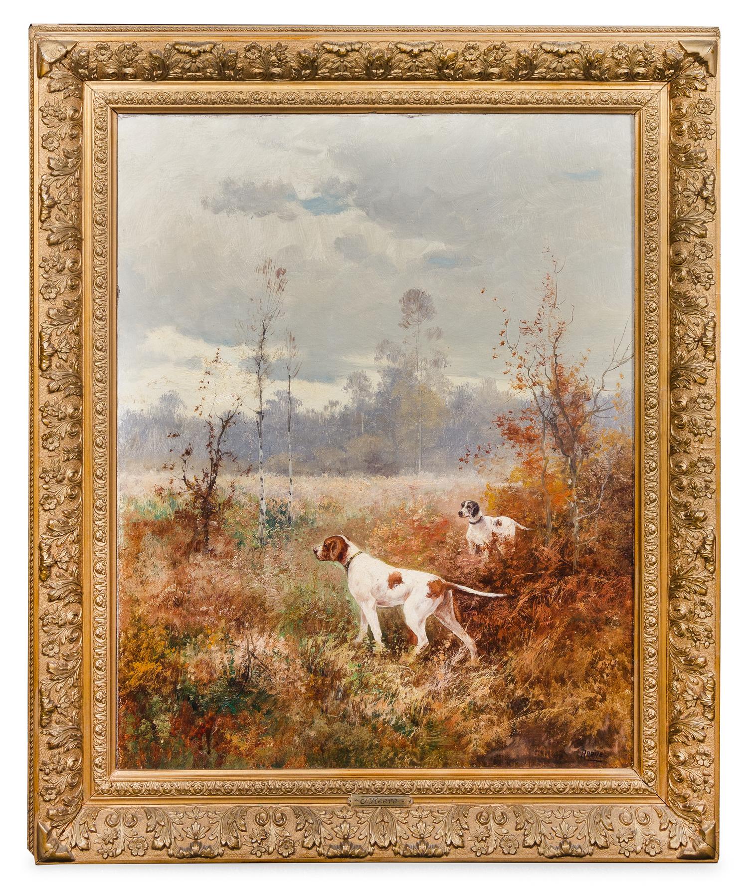 J. Reeve, (Early 20th Century), Hunting Dogs (two works)