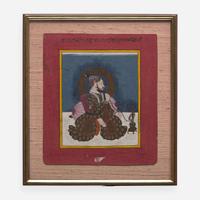 An Indian portrait of Jagat Singh II; and Nata Ragini from a dispersed ragamala 印度人物画两幅 18th century ????